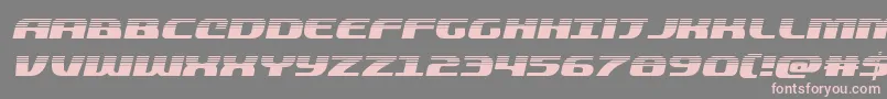 quickeninghalfital Font – Pink Fonts on Gray Background