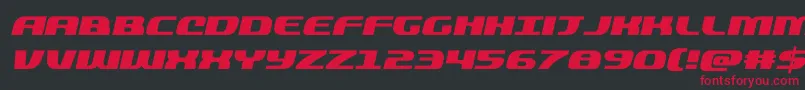 quickeningital Font – Red Fonts on Black Background