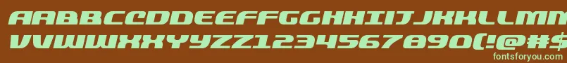 quickeningital Font – Green Fonts on Brown Background