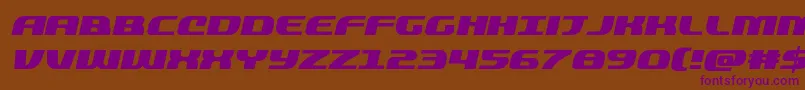 quickeningital Font – Purple Fonts on Brown Background