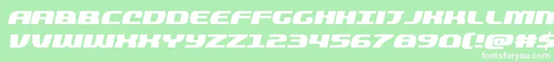 quickeningital Font – White Fonts on Green Background