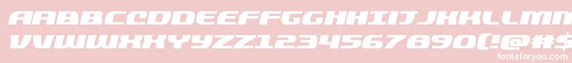 quickeningital Font – White Fonts on Pink Background