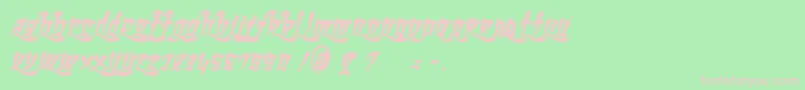GhettoFabulousBold Font – Pink Fonts on Green Background