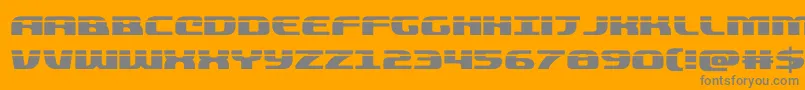 quickeninglaser Font – Gray Fonts on Orange Background