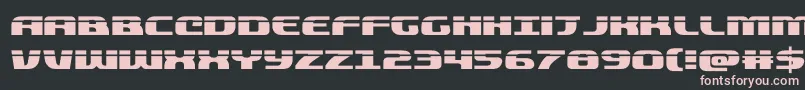 quickeninglaser Font – Pink Fonts on Black Background