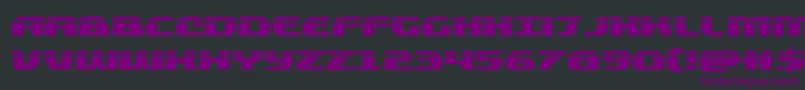 quickeninglaser Font – Purple Fonts on Black Background