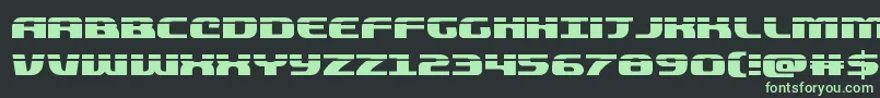 quickeninglaser Font – Green Fonts on Black Background