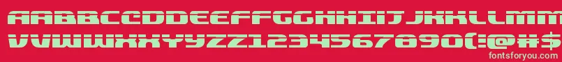 quickeninglaser Font – Green Fonts on Red Background