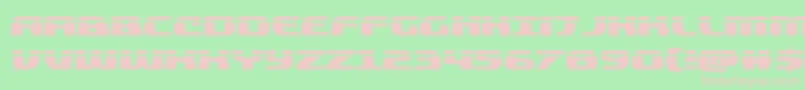 quickeninglaser Font – Pink Fonts on Green Background