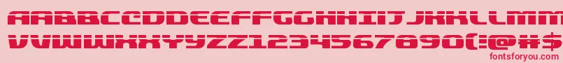 quickeninglaser Font – Red Fonts on Pink Background