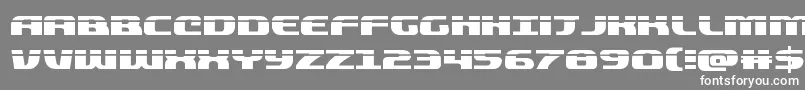 quickeninglaser Font – White Fonts on Gray Background