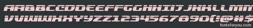 quickeninglaserital Font – Pink Fonts on Black Background