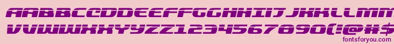 quickeninglaserital Font – Purple Fonts on Pink Background