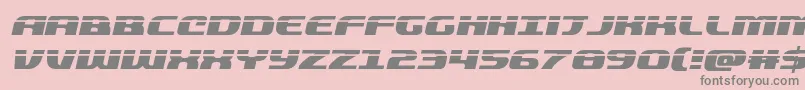 quickeninglaserital Font – Gray Fonts on Pink Background