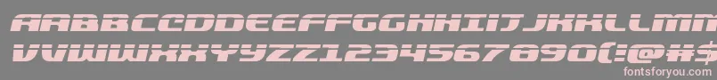 quickeninglaserital Font – Pink Fonts on Gray Background