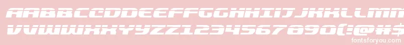 quickeninglaserital Font – White Fonts on Pink Background