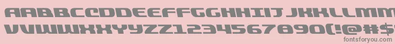 quickeningleft Font – Gray Fonts on Pink Background