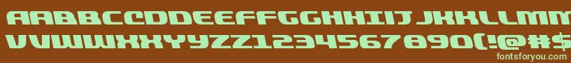 quickeningleft Font – Green Fonts on Brown Background