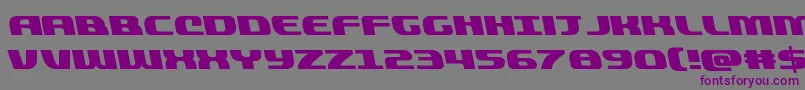 quickeningleft Font – Purple Fonts on Gray Background