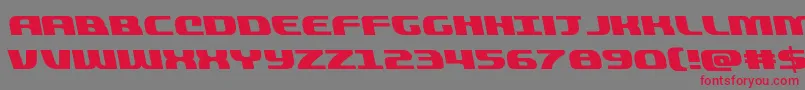 quickeningleft Font – Red Fonts on Gray Background