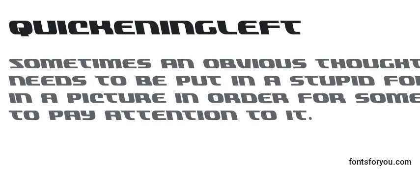 Quickeningleft (137835) Font
