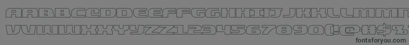 quickeningout Font – Black Fonts on Gray Background