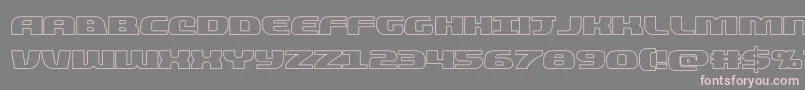 quickeningout Font – Pink Fonts on Gray Background