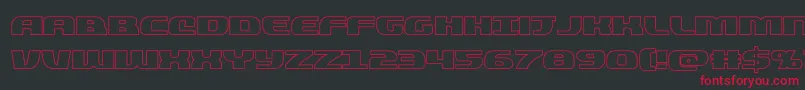 quickeningout Font – Red Fonts on Black Background