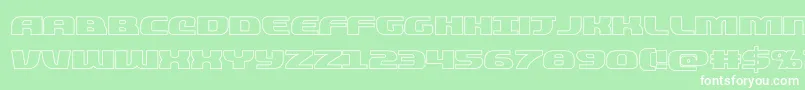 quickeningout Font – White Fonts on Green Background