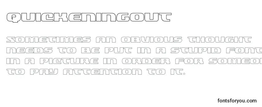 Шрифт Quickeningout (137836)
