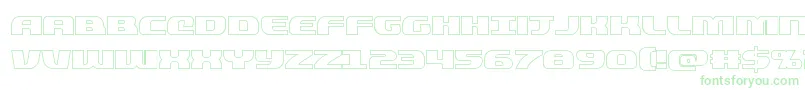 quickeningout Font – Green Fonts on White Background