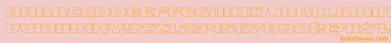 quickeningout Font – Orange Fonts on Pink Background