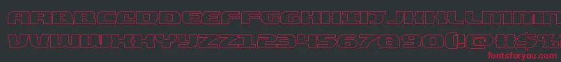quickeningout Font – Red Fonts on Black Background
