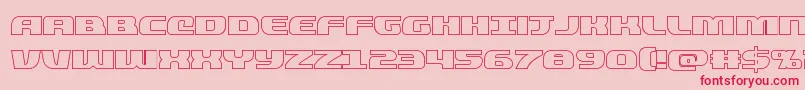 quickeningout Font – Red Fonts on Pink Background