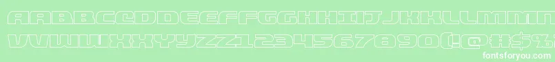 quickeningout Font – White Fonts on Green Background