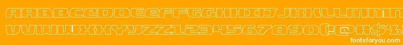 quickeningout Font – White Fonts on Orange Background