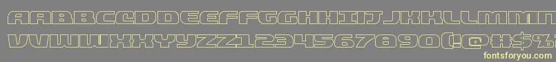 More about quickeningout Font quickeningout Font – Yellow Fonts on Gray Background