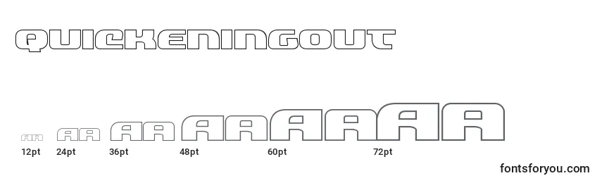 Quickeningout (137837) Font Sizes