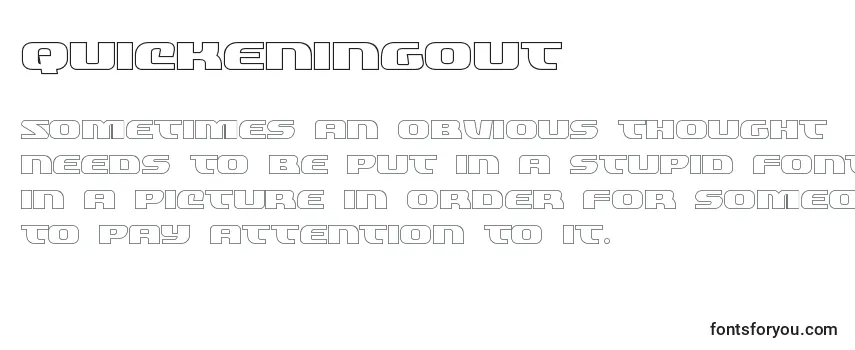 Шрифт Quickeningout (137837)