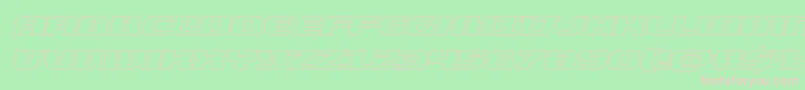 Weitere Informationen zur quickeningoutital-Schriftart quickeningoutital-Schriftart – Rosa Schriften auf grünem Hintergrund
