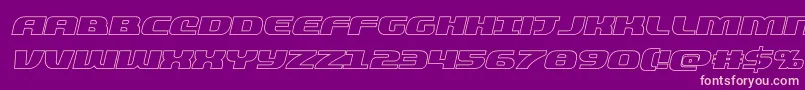 Police quickeningoutital – polices roses sur fond violet