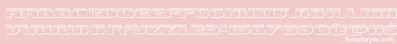 quickeningplat Font – White Fonts on Pink Background