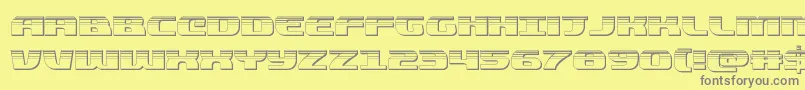 fuente quickeningplat – Fuentes Grises Sobre Fondo Amarillo