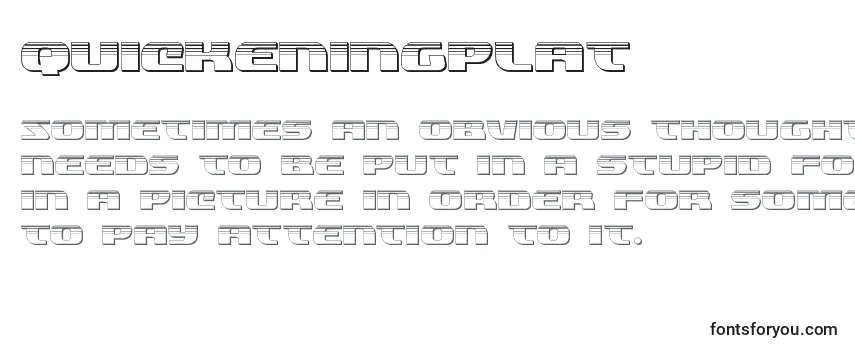 Quickeningplat (137841) フォントのレビュー