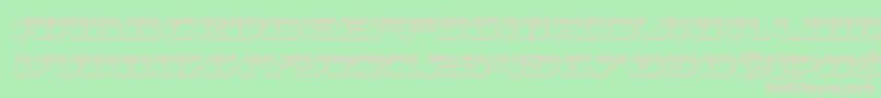 quickeningplatital Font – Pink Fonts on Green Background