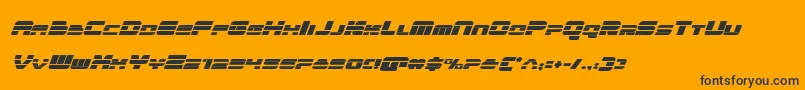 Шрифт quickenital – чёрные шрифты на оранжевом фоне
