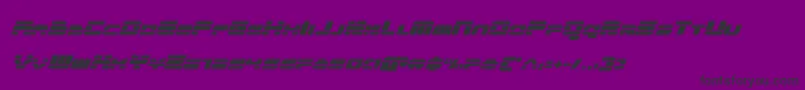 quickenital Font – Black Fonts on Purple Background