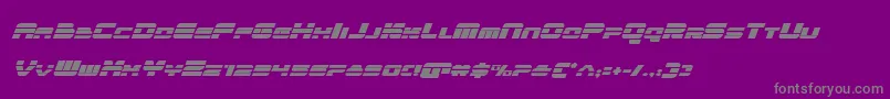 quickenital Font – Gray Fonts on Purple Background
