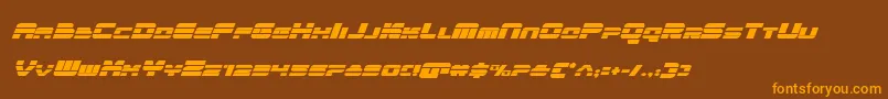 quickenital Font – Orange Fonts on Brown Background