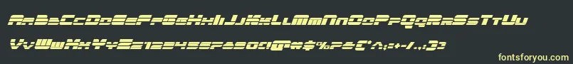quickenital Font – Yellow Fonts on Black Background
